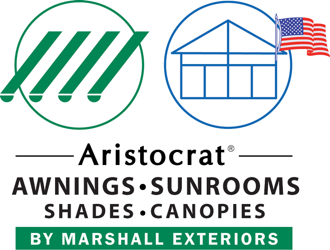 Shades & Awning Installation | Newark NY | Marshall Exteriors - MarshallsAristocratLOGO