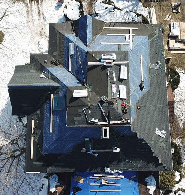 Ice Dam Damage Repair | Marshall Exteriors | Newark, NY - Roofing-Replacement1