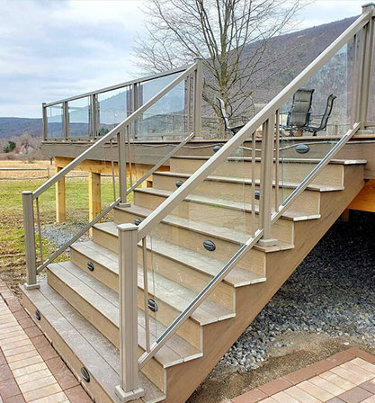 Custom Railing Installation | Newark, NY | Marshall Exteriors - railings-image-1