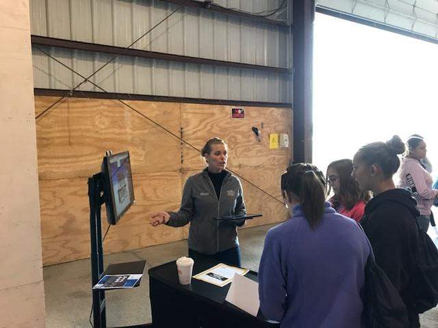 Demonstration at the Marshall Exteriors, LLC booth