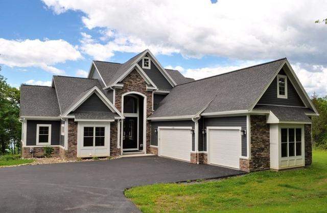 Brick home with two garages